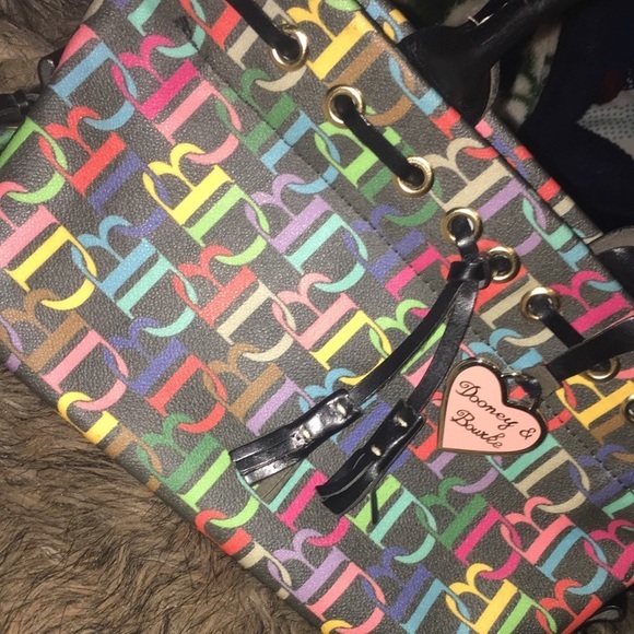 Original Dooney & Bourke Colorful Tote OBO - Picture 2 of 8